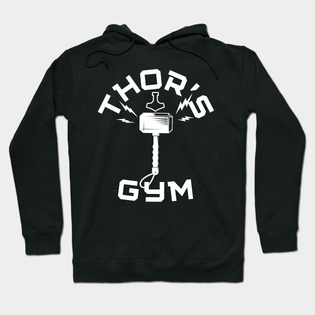 Viking God Thor's Gym Club Hoodie by RaruDesigns